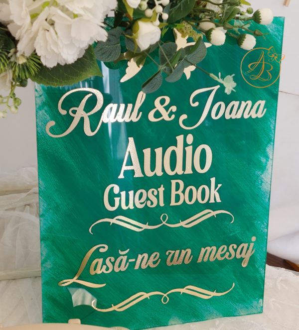 Audio Guest Book - mesaje audio, cu placa personalizata - imagine 17