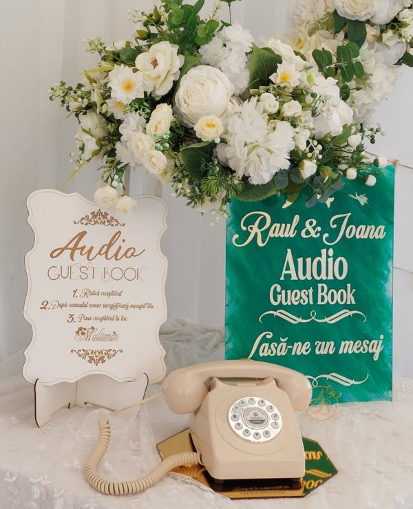 Audio Guest Book - mesaje audio, cu placa personalizata - imagine 20