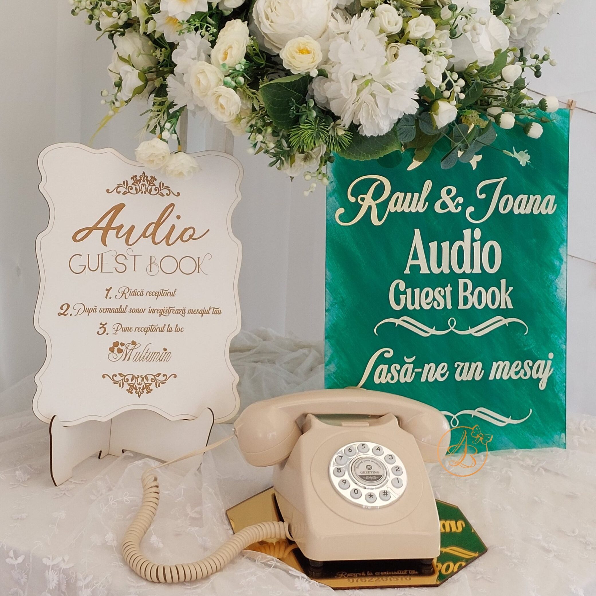 Poti inchiria Audio Guest Book - mesaje audio inregistrate