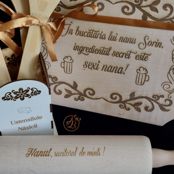 Set gravat in cutie pentru bucatarie, pentru nasi - imagine 11