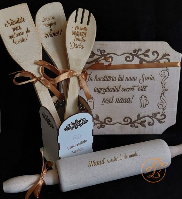 Set gravat in cutie pentru bucatarie, pentru nasi - imagine 14