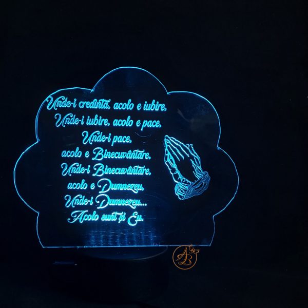 Decor trofeu gravat Binecuvantarea casei - imagine 2