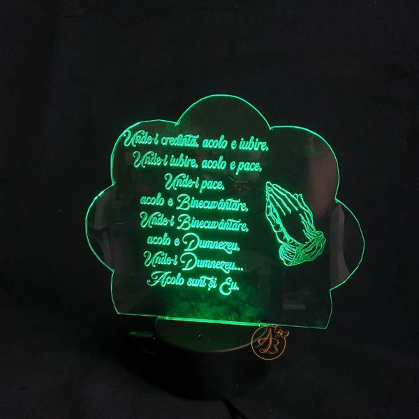 Decor trofeu gravat Binecuvantarea casei - imagine 5