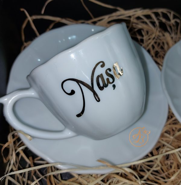 Cutie decorata pentru nasi, cu cesti de cafea - imagine 24