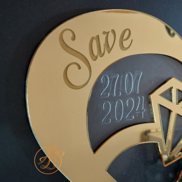 Save the date oglinda aurie si plexiglass - imagine 6