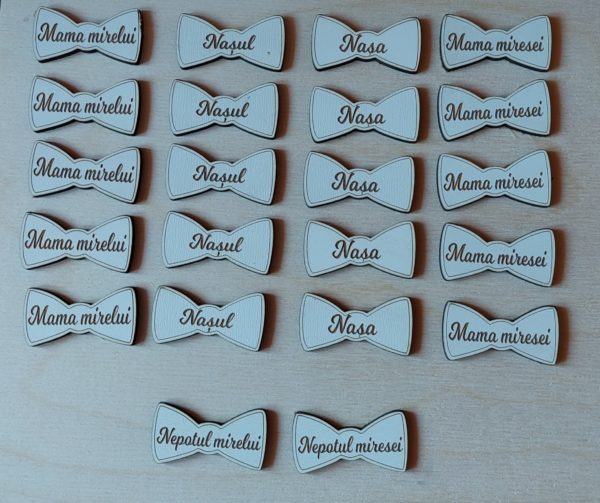 Insigne din lemn gravate 3cm - imagine 14