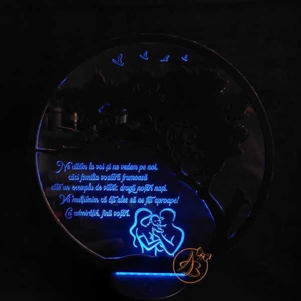 Decor trofeu gravat pentru nasi botez - imagine 15