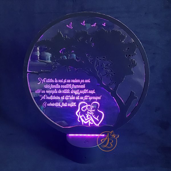 Decor trofeu gravat pentru nasi botez - imagine 13
