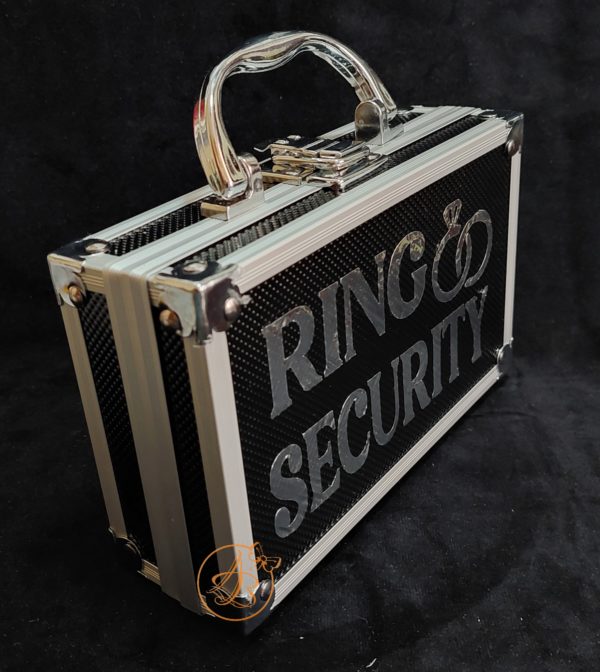 Security Ring Box - cutie metalica pentru verighete - imagine 5