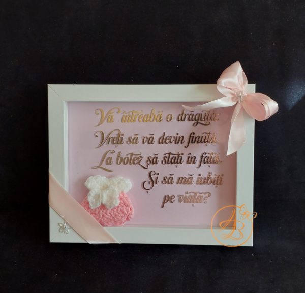 Rama pentru cerere nasi de botez fetita - imagine 13