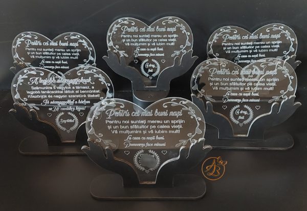 Trofeu decor inimioara pentru nasi - imagine 10