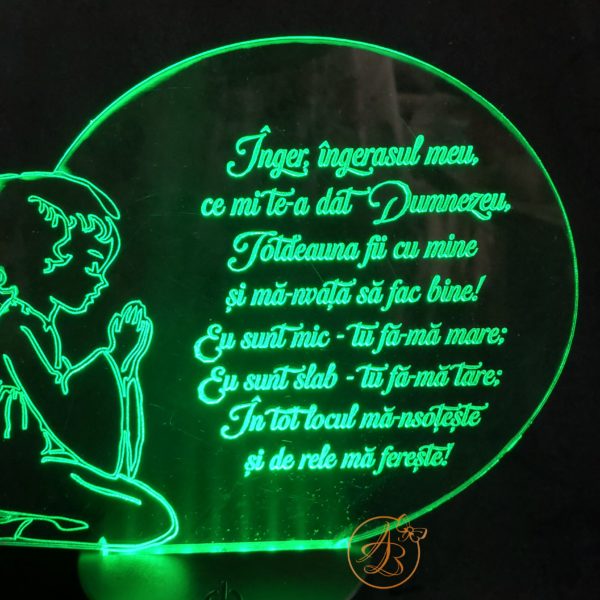Decor trofeu gravat Inger ingerasul meu... - imagine 5