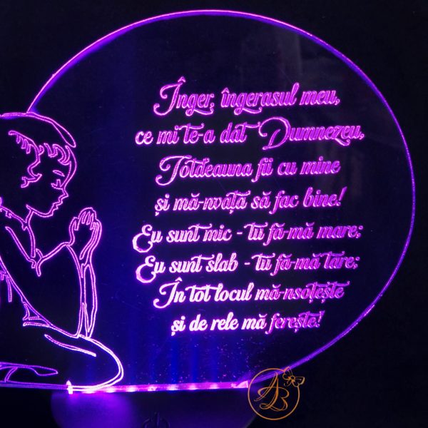 Decor trofeu gravat Inger ingerasul meu... - imagine 6