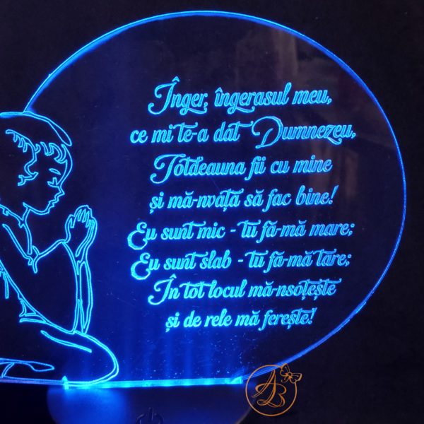 Decor trofeu gravat Inger ingerasul meu... - imagine 4