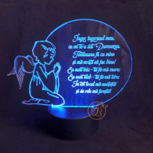 Decor trofeu gravat Inger ingerasul meu...