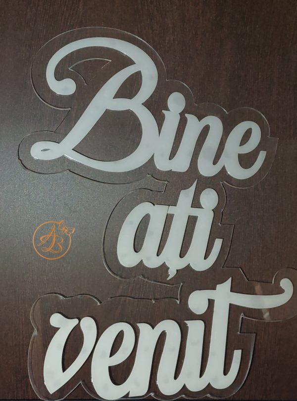 Panou dublat plexiglass Bine ati venit - imagine 3