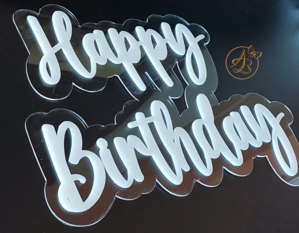 Panou dublat plexiglass Happy Birthday - imagine 2
