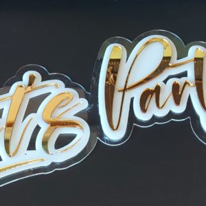 Panou triplat Let's Party