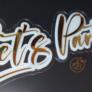 Panou triplat Let's Party