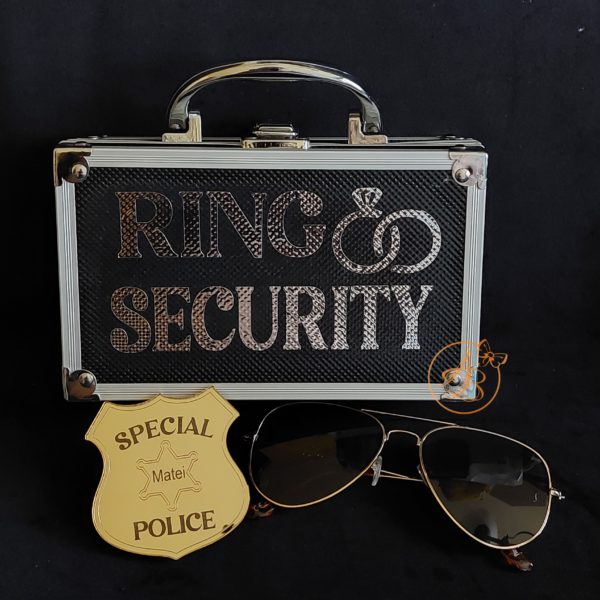 Security Ring Box - cutie metalica pentru verighete - imagine 11