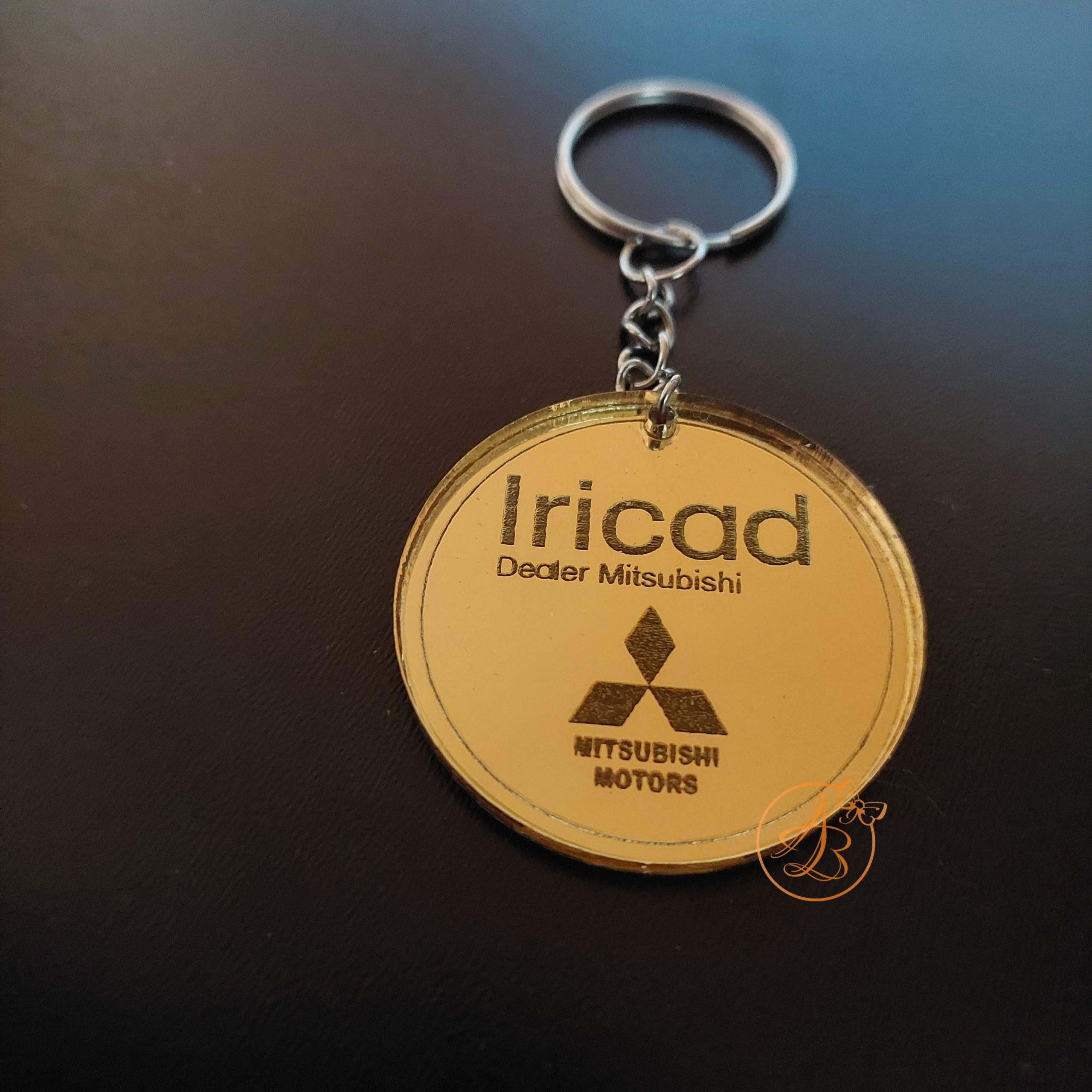 Breloc oglinda cu logo, sigla