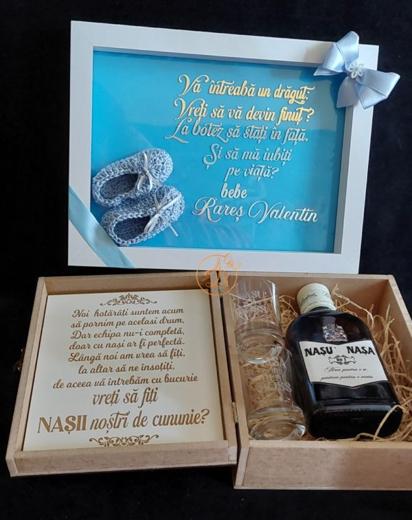 Set cadou pentru nasii de botez - imagine 4