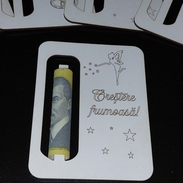 Felicitare gravata pentru bani