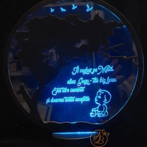 Trofeu rotund, lampa de veghe pentru bebe