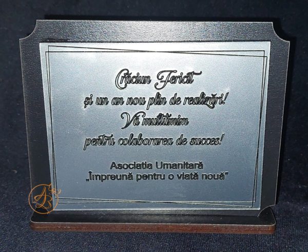 Placheta metalex, gravat - imagine 4