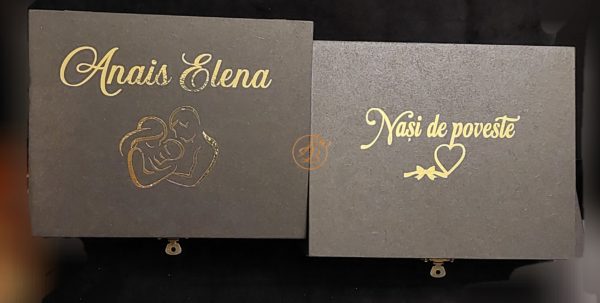 Cutie cu flori si placa plexiglass, pentru nasi - imagine 24