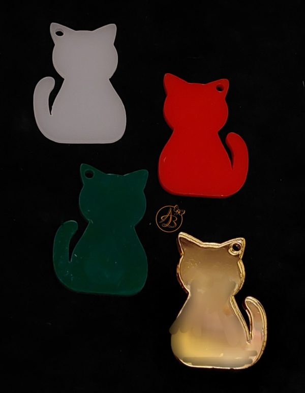 Martisor plexiglas colorat pisica - imagine 4