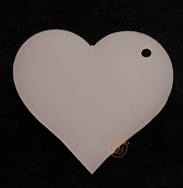 Martisor plexiglas colorat inimioara - imagine 2
