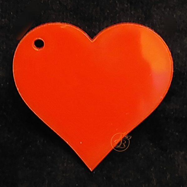 Martisor plexiglas colorat inimioara - imagine 5