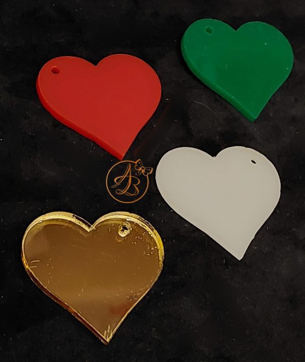 Martisor plexiglas colorat inimioara - imagine 6