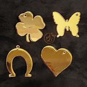 Martisor oglinda aurie