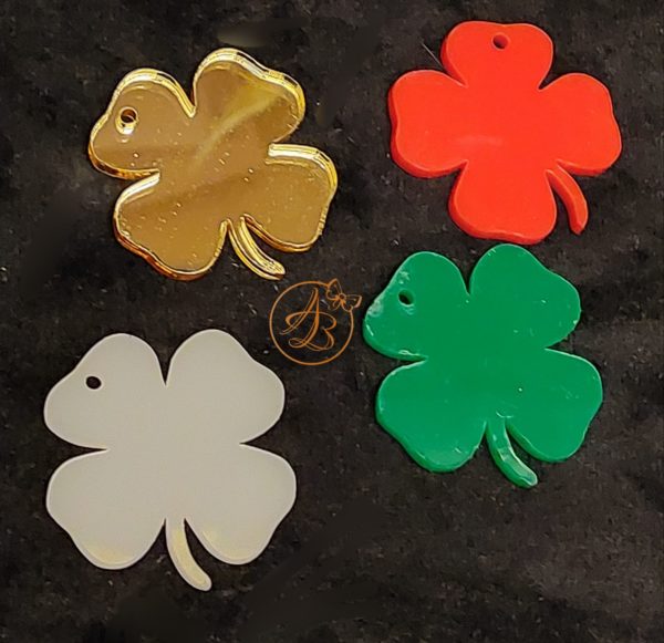 Martisor plexiglas colorat trifoi - imagine 2