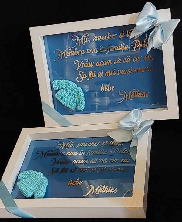 Rama pentru cerere nasi de botez baietel - imagine 10