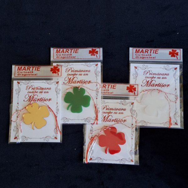 Martisor plexiglas colorat trifoi - imagine 6