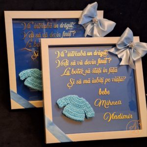 Rama pentru cerere nasi de botez baietel