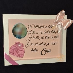 Rama cu poza pentru cerere nasi de botez
