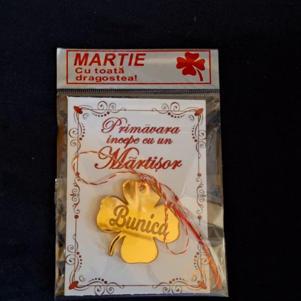Martisor oglinda aurie gravata - imagine 10