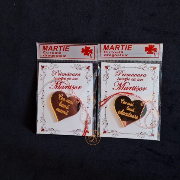 Martisor oglinda aurie gravata - imagine 14