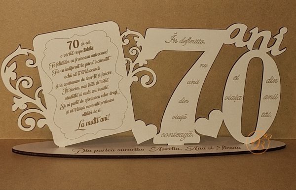 Cifra personalizata cu text gravat - imagine 10