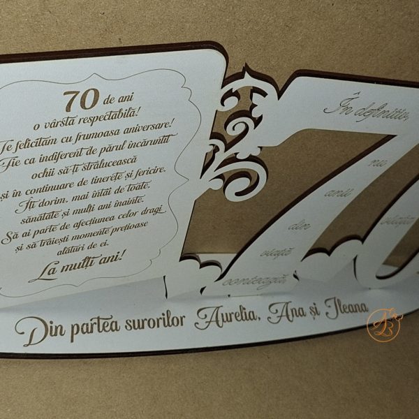 Cifra personalizata cu text gravat - imagine 11