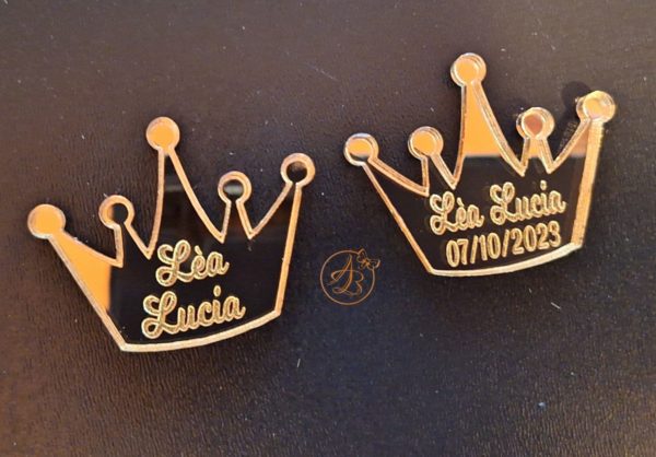 Insigne din oglinda aurie 4cm - imagine 17