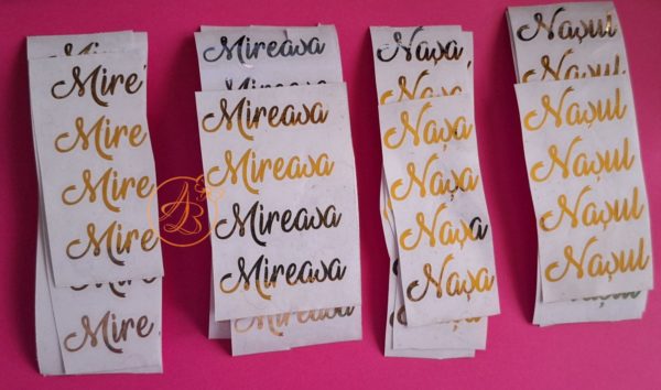Stickere simple pentru pahare