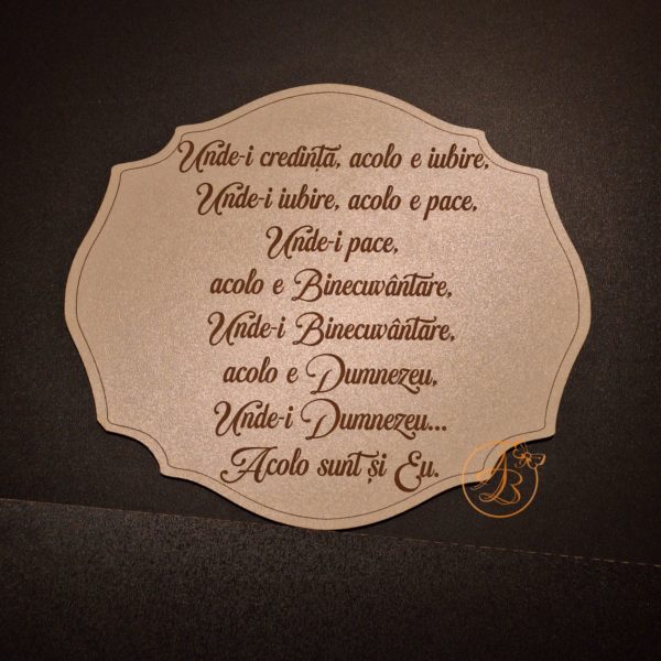 Decor gravat cu Binecuvantarea casei - imagine 3