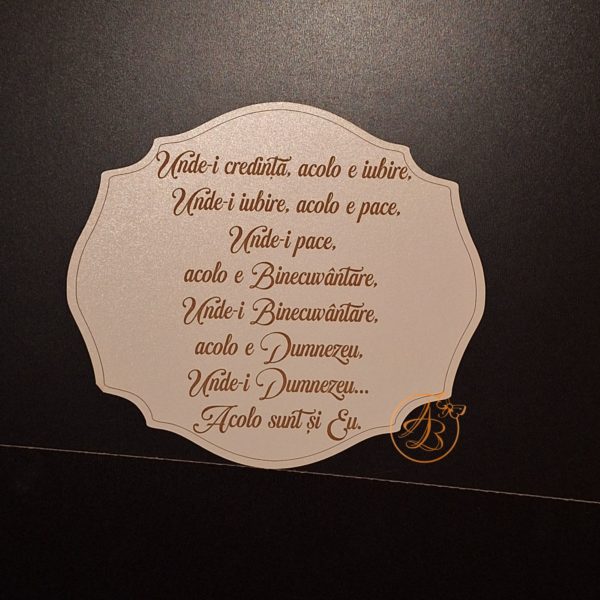 Decor gravat cu Binecuvantarea casei - imagine 4