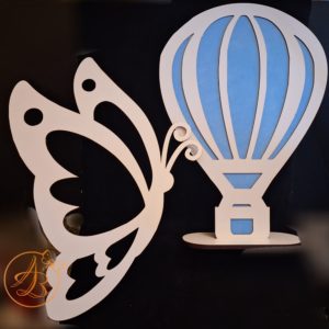 Decor fluture si balon aer cald