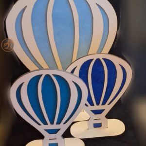 Decor balon aer cald, set de 3 bucati